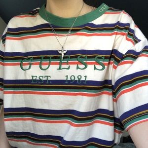 guess striped t-shirt
